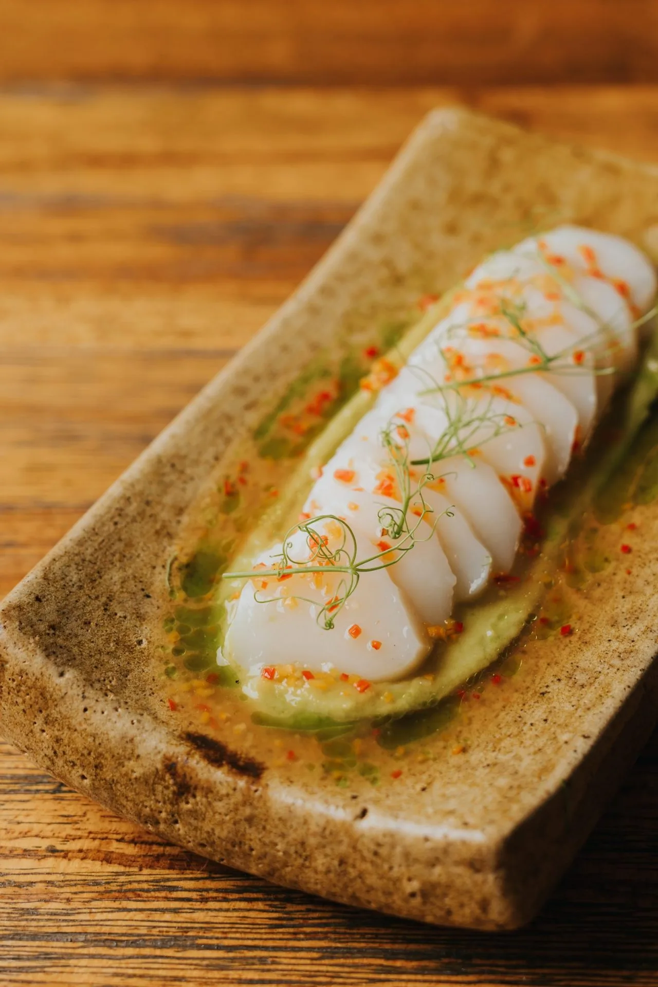 Usuzukuri con ponzu