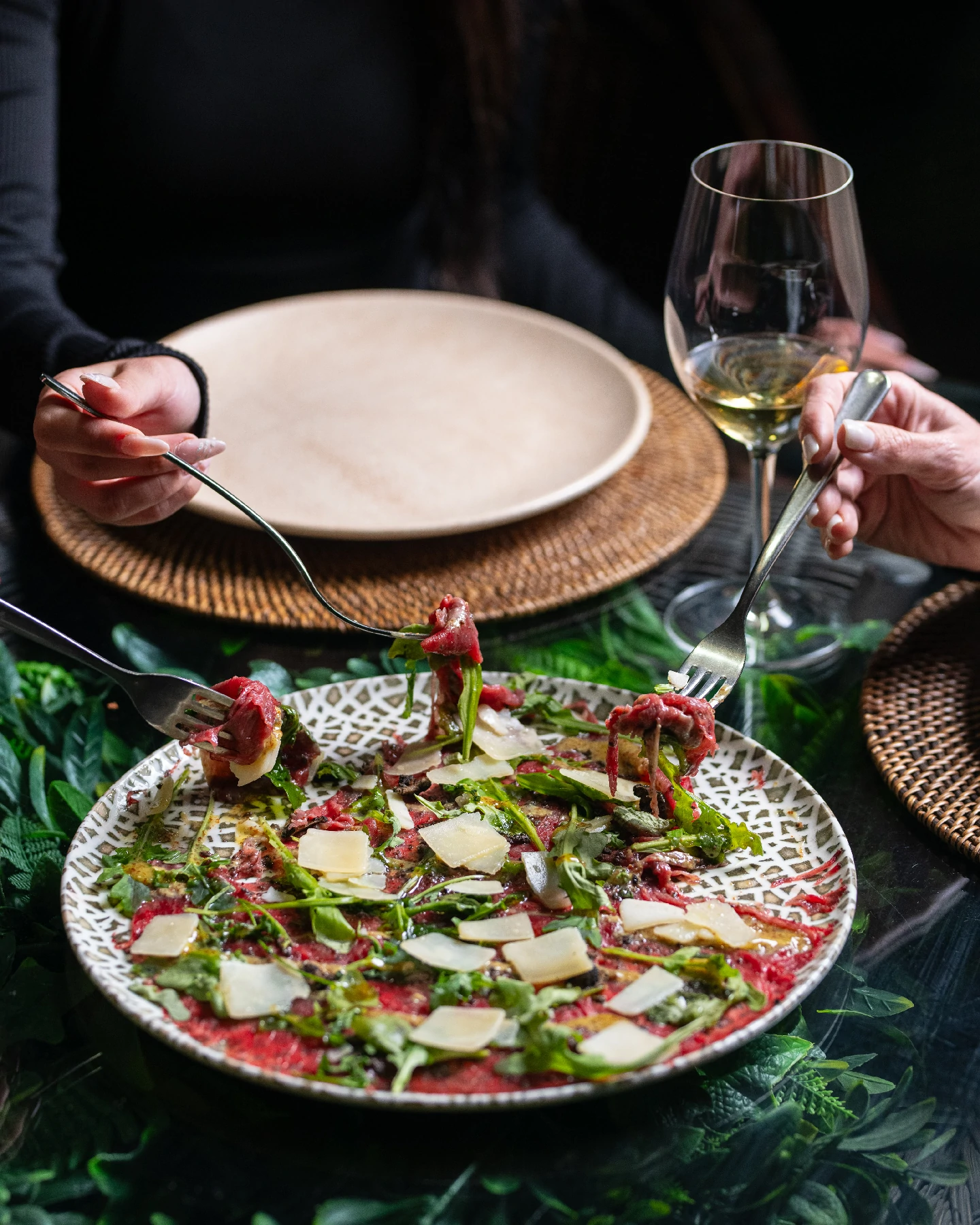 Carpaccio de wagyu con trufa